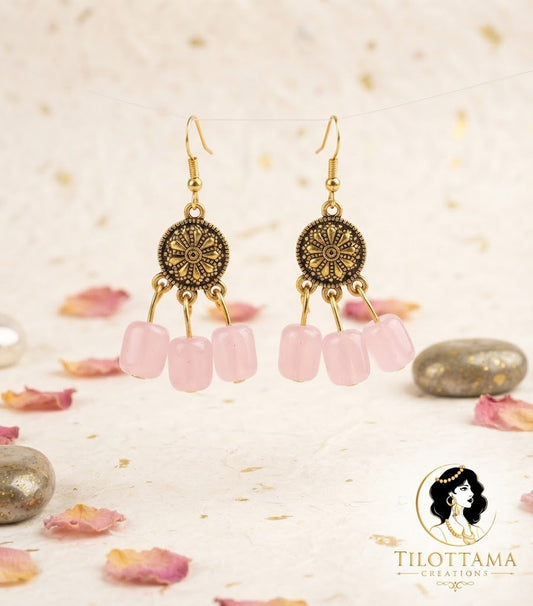 Gilded Petal Bloom Dangles