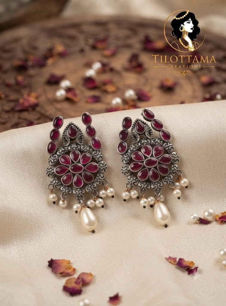 Red Colour Earrings
