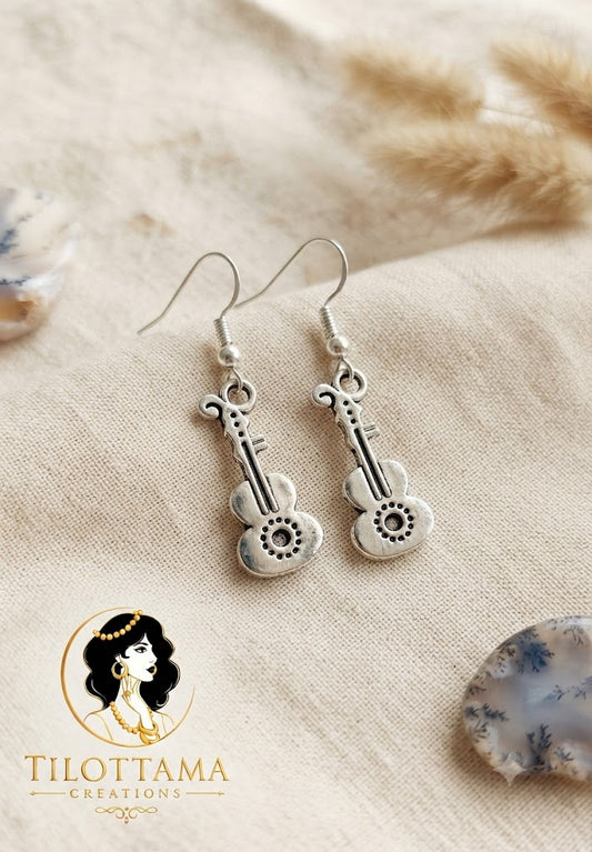 Melodic Muse Silver Earrings