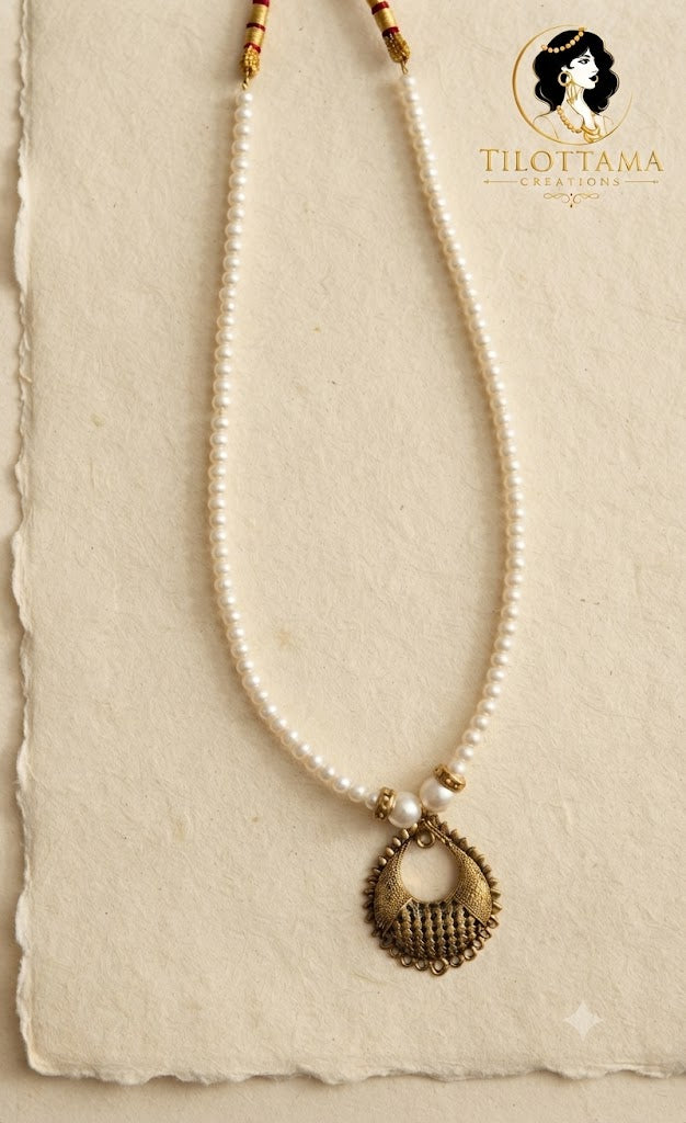 The Ethereal Gilded Drop Necklace