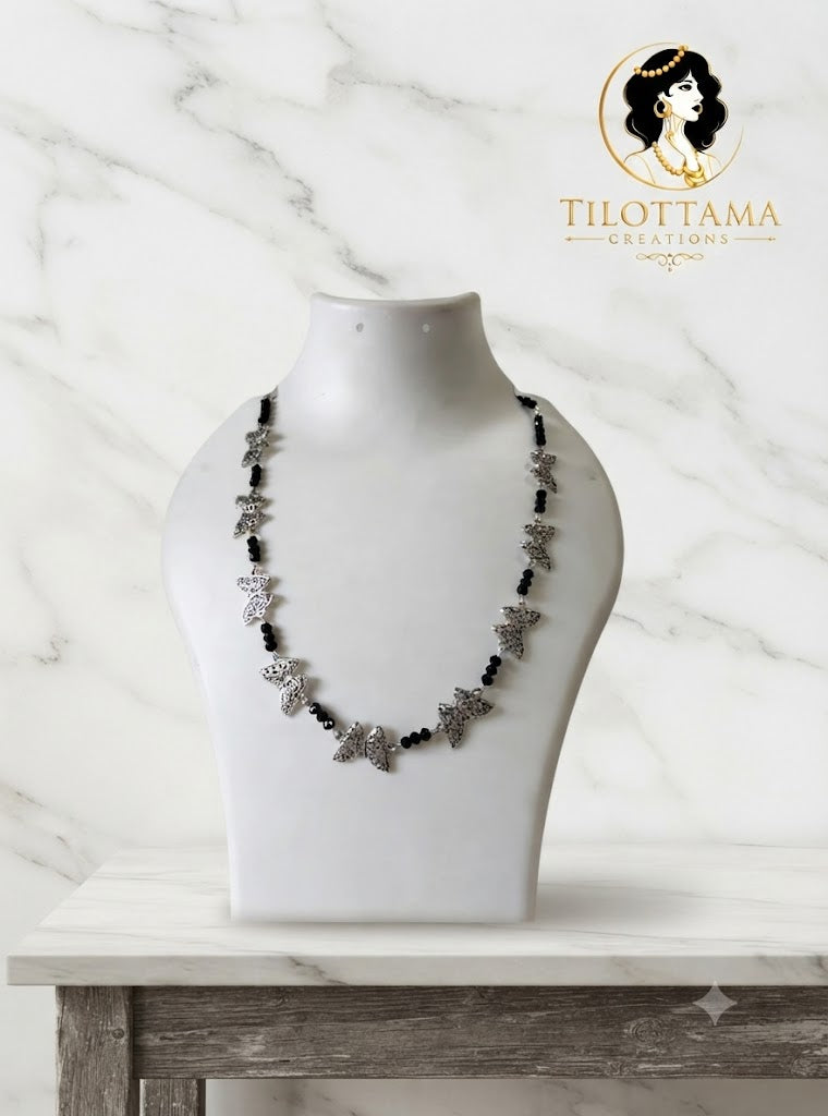 The Silver Filigree Butterfly Garland