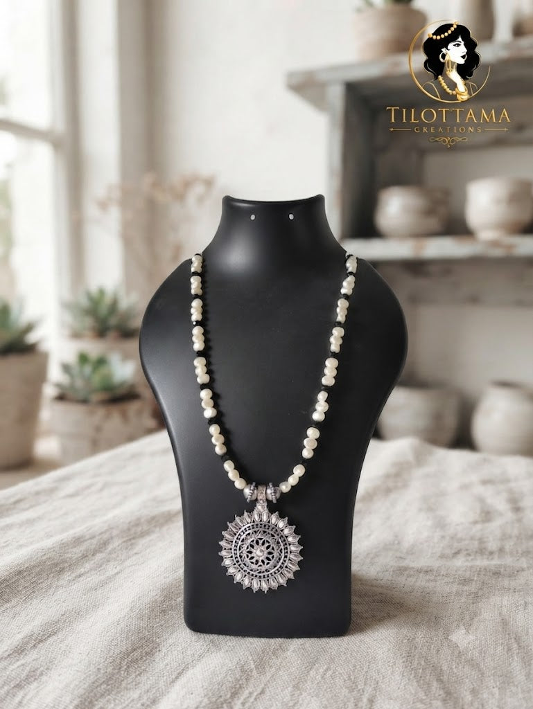 The Silver Mandala Pearl Statement