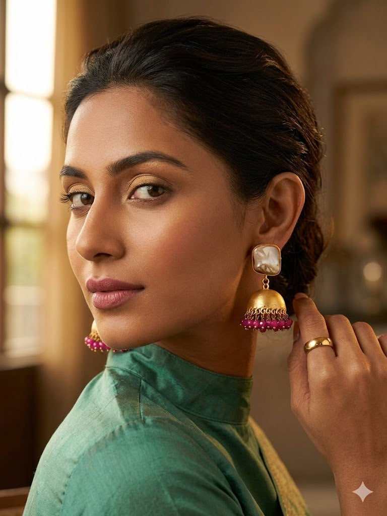 Imperial Pearl Jhumkas