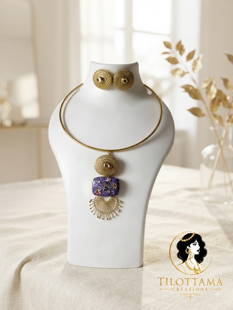 The Violet Royal Collar Set