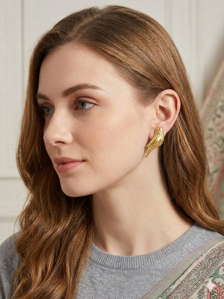 The Gilded Songbird Studs