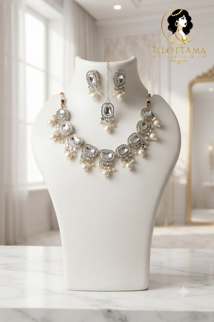 Majestic Amethyst Kundan Set