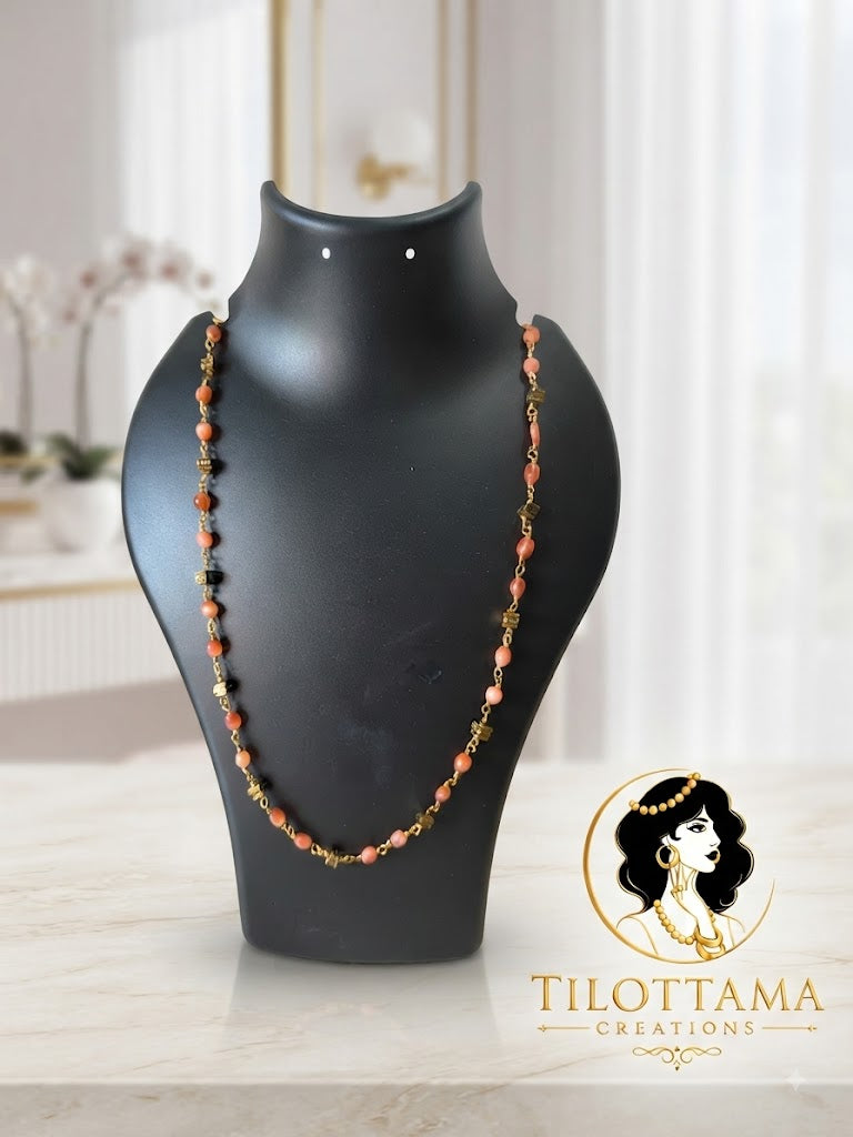 The Peach Sorbet Beaded Chain