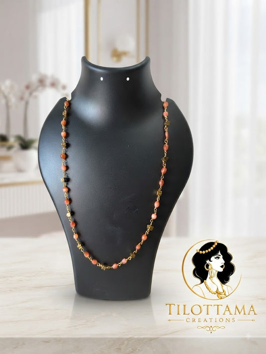 The Peach Sorbet Beaded Chain