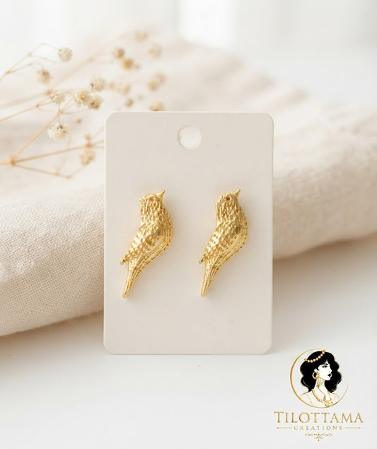 The Gilded Songbird Studs