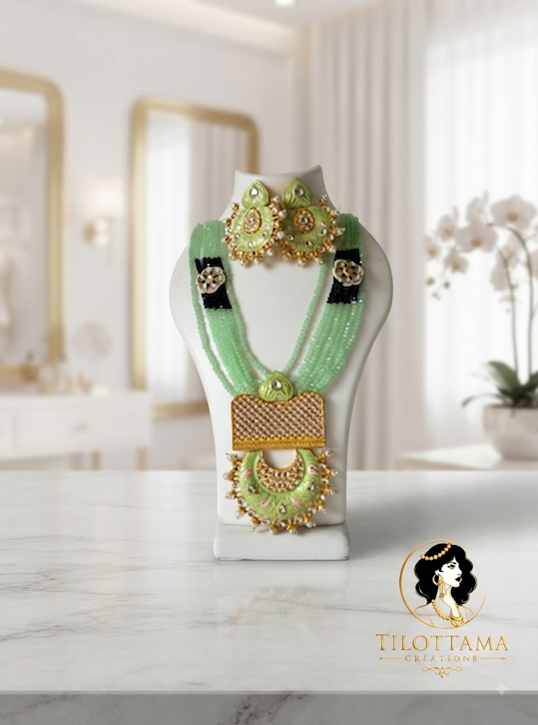 The Pistachio Meenakari Longset