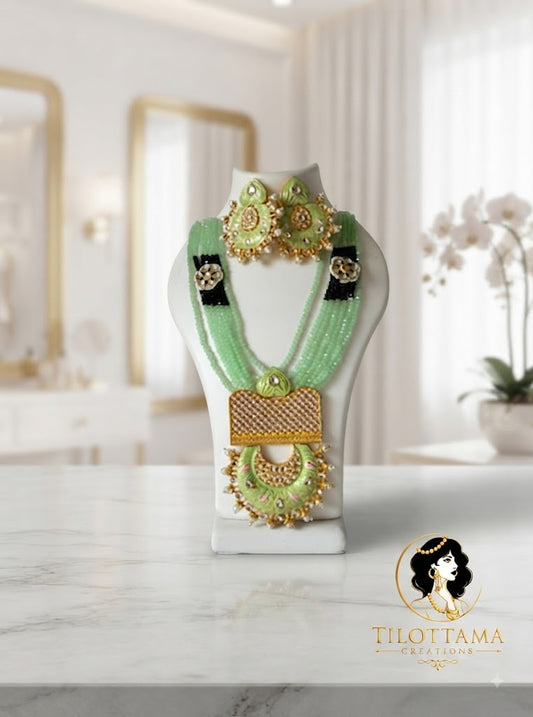 The Pistachio Meenakari Longset
