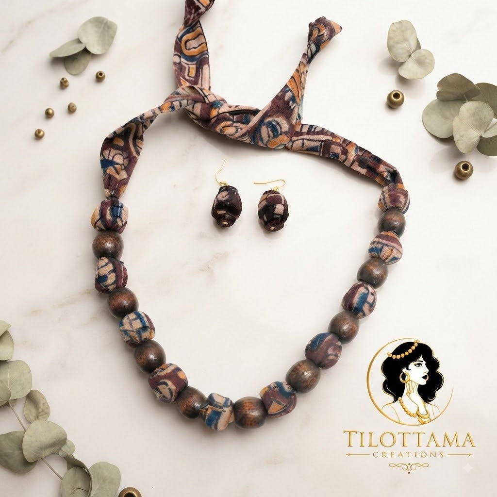 Mosaic Earth Fabric-Tie Set