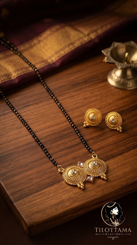 The Sacred Gilded Vati Mangalsutra