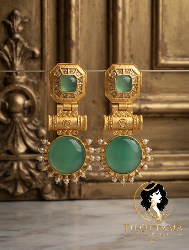 Turquoise Colour Earrings