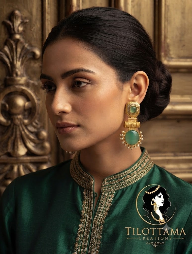 Turquoise Colour Earrings