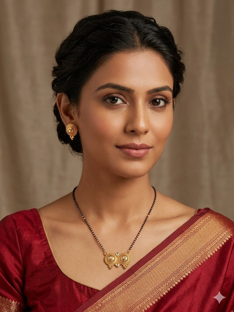 The Sacred Gilded Vati Mangalsutra