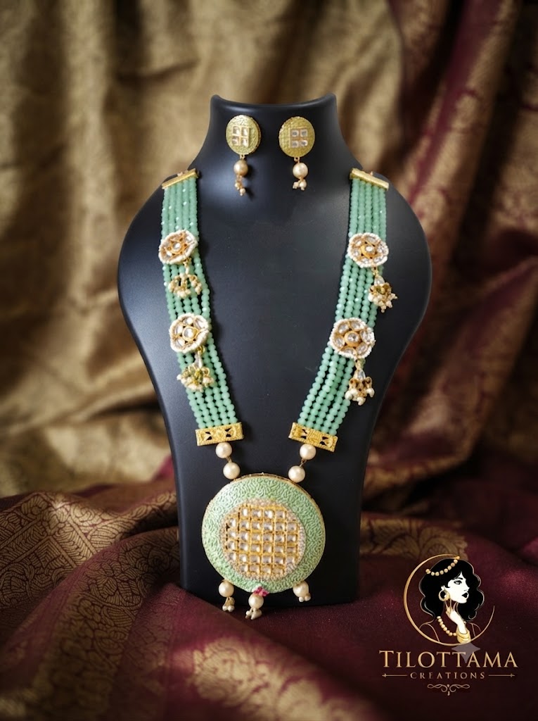 The Azure Bloom Meenakari Set