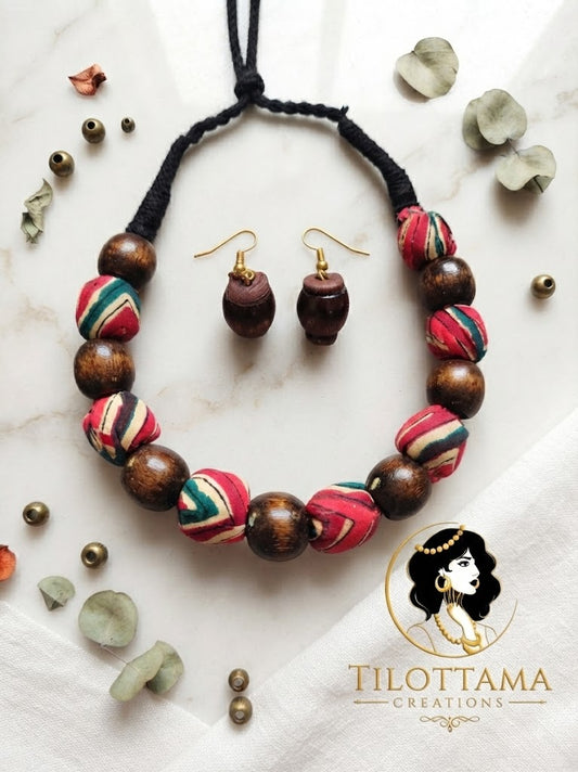 Midnight Chevron Artisan Set