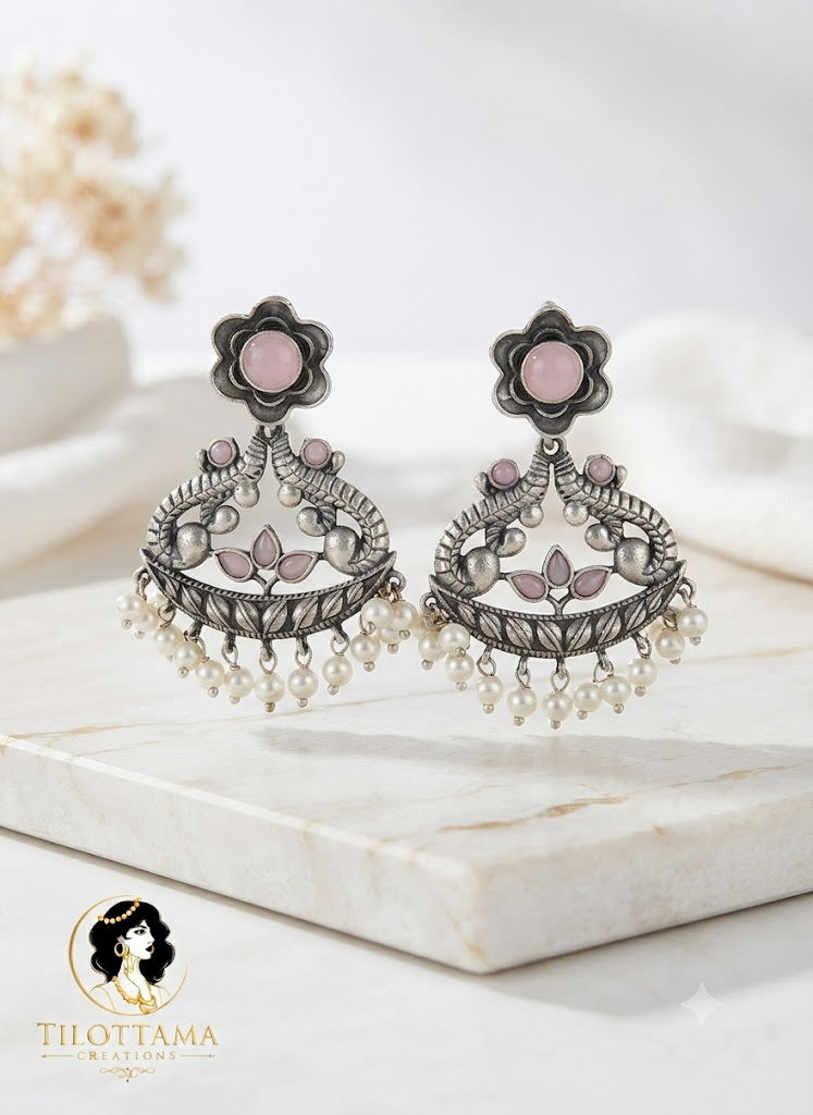 The Gaja Heritage Oxidized Jhumkas