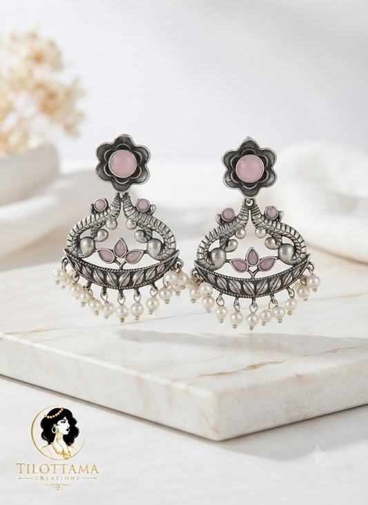The Gaja Heritage Oxidized Jhumkas