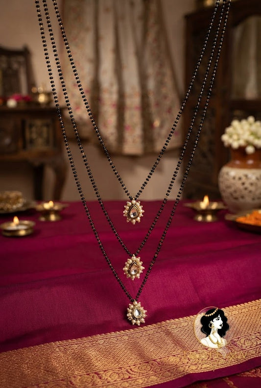 Three-Layer Kundan Mangalsutra