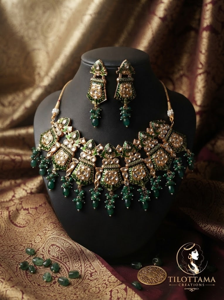 The Emerald Enamel Heritage Choker