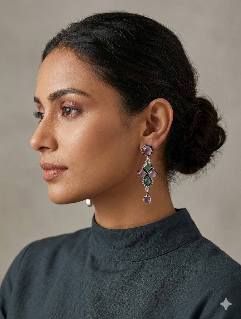 The Verdant Rose Geometric Drops