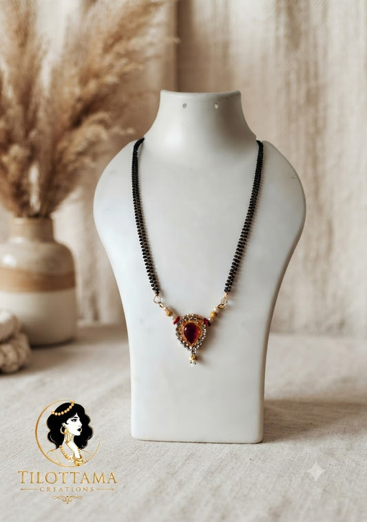 Pink Pendent Mangalsutra