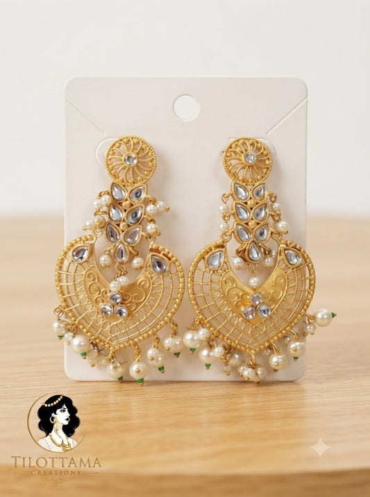The Mughal Crescent Jhumkas