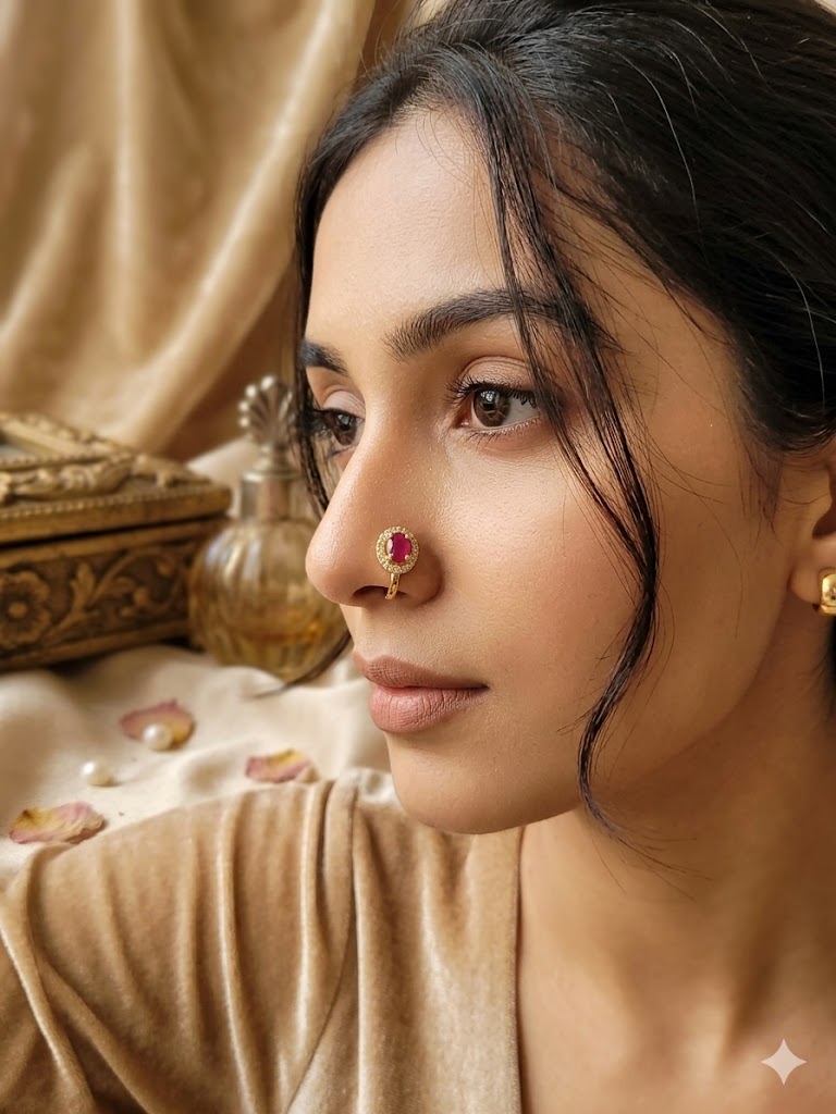 The Emerald Halo Nose Cuff