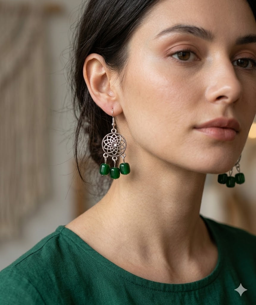Aquamarine Harmony Bloom Earrings