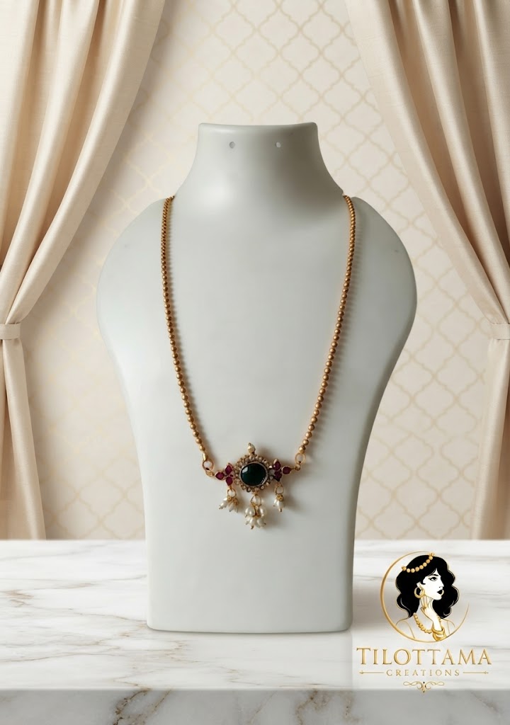 Radiant Crystal Teardrop Pendant Necklace