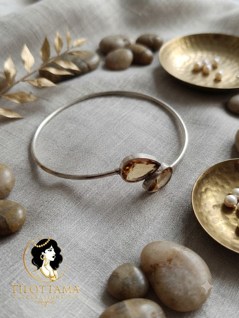 Gemstone Bypass Bangles.