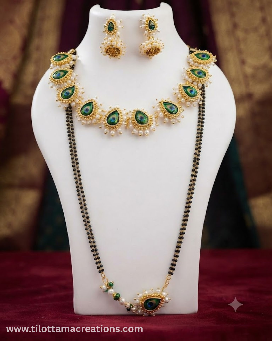 Royal Peacock Mangalsutra Set