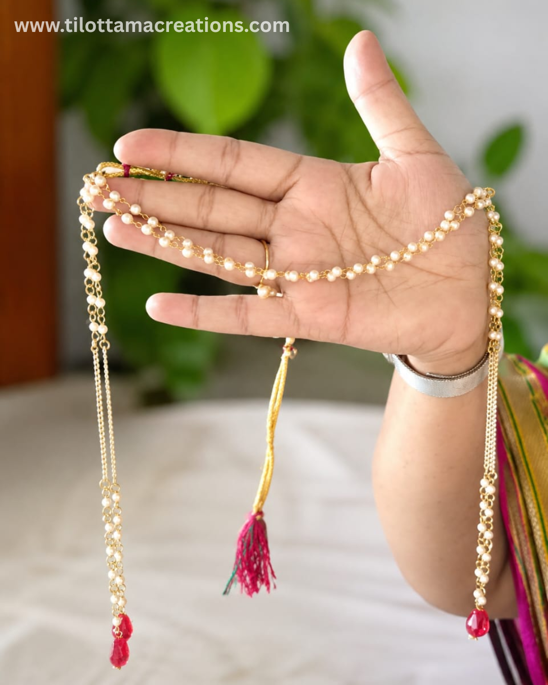 Traditional Pearl Wedding Mundavlya
