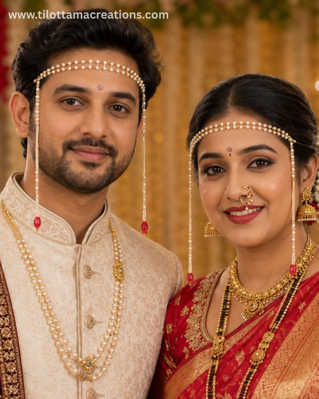Traditional Pearl Wedding Mundavlya