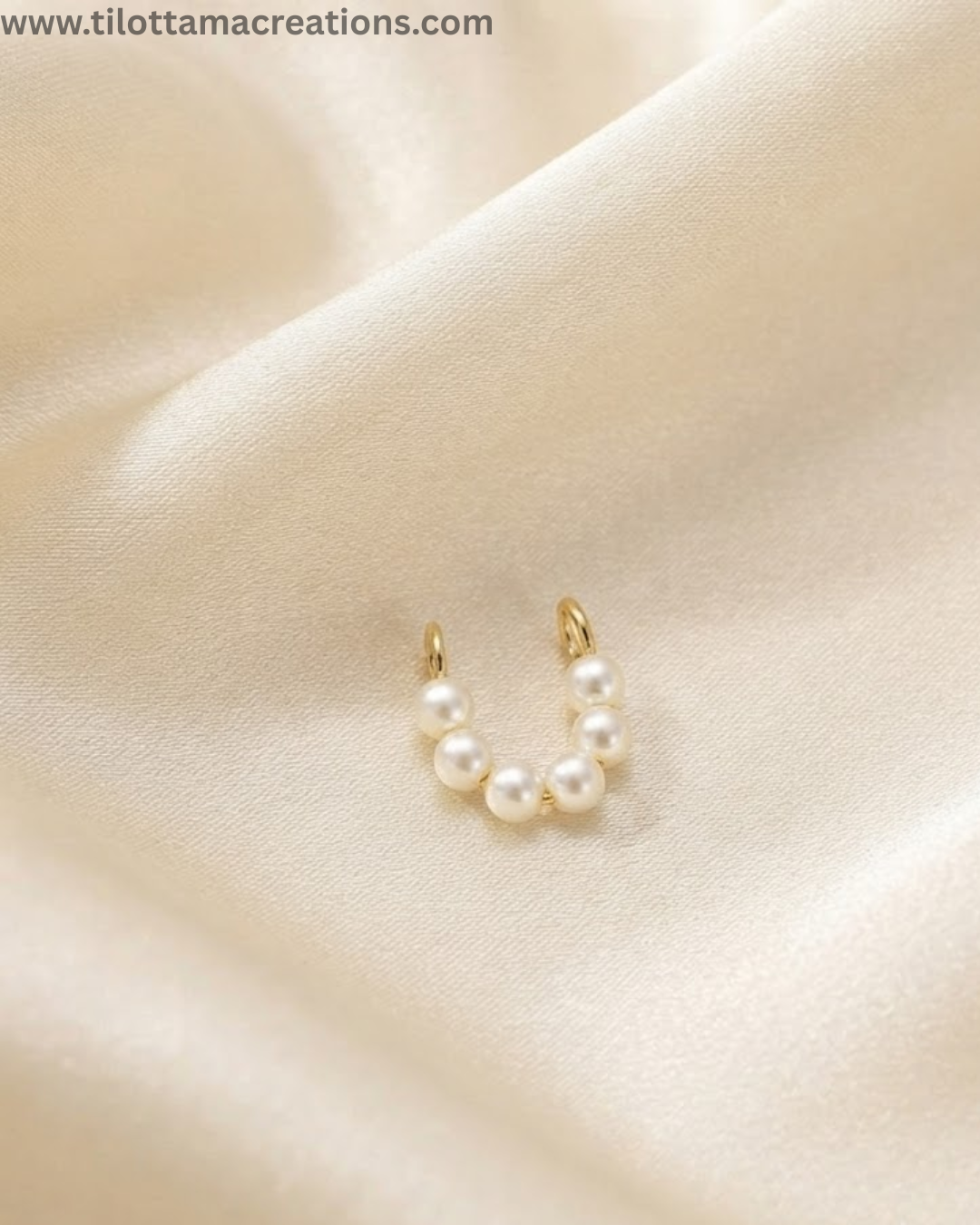 The Pearl Crescent Septum Ring