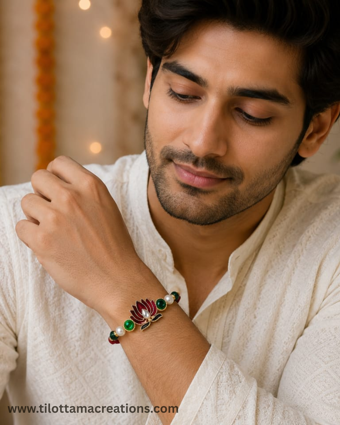 Royal Kamal Meenakari Rakhi